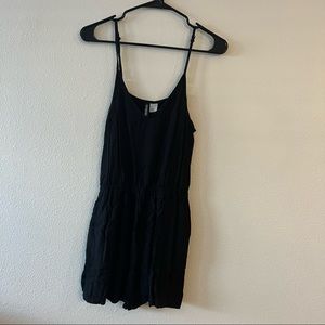 plain black h&m romper